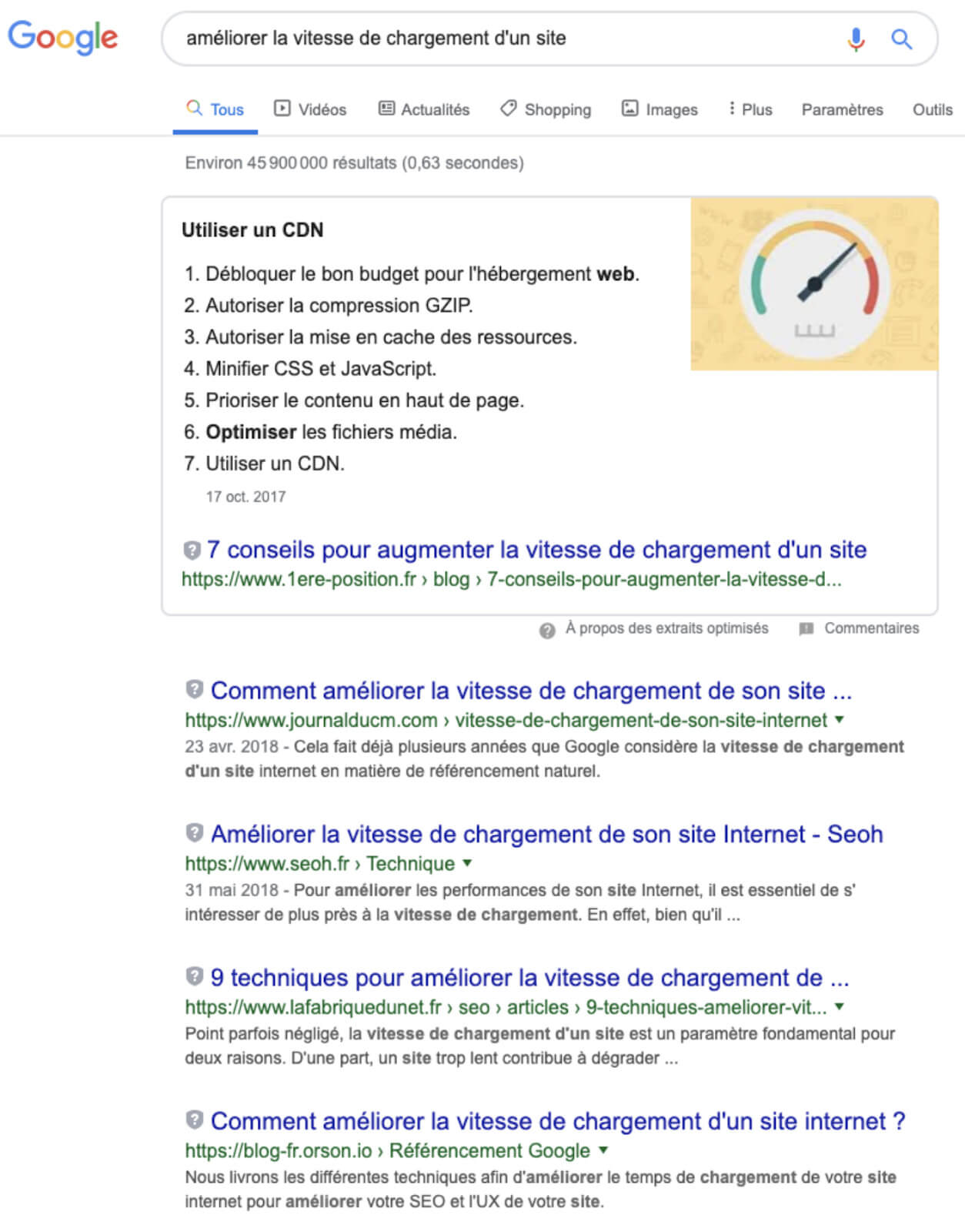 Comment gagner des places sur un mot clé - exemple 11