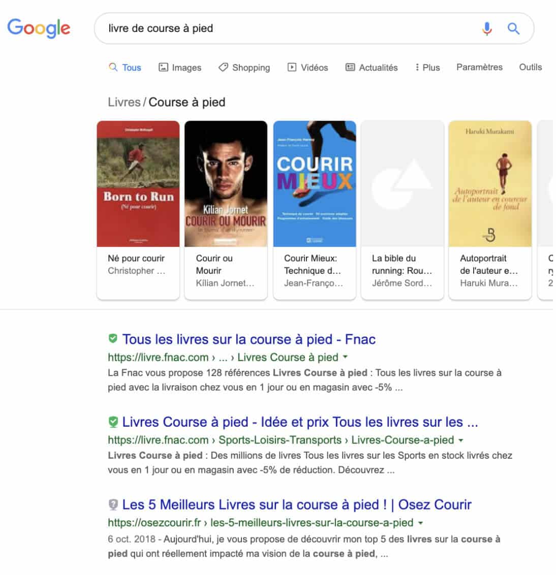 Comment gagner des places sur un mot clé - exemple 4