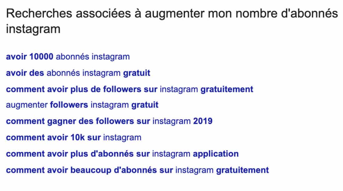 Comment gagner des places sur un mot clé - exemple 6