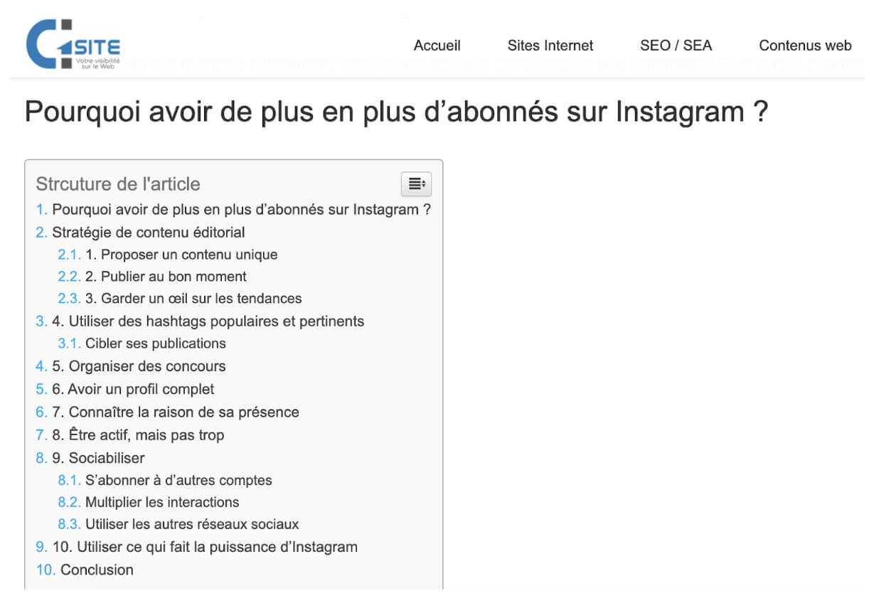 Comment gagner des places sur un mot clé - exemple 8