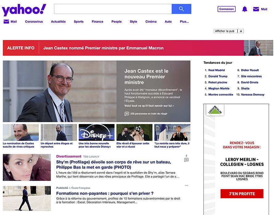 Yahoo : le moteur de recherche