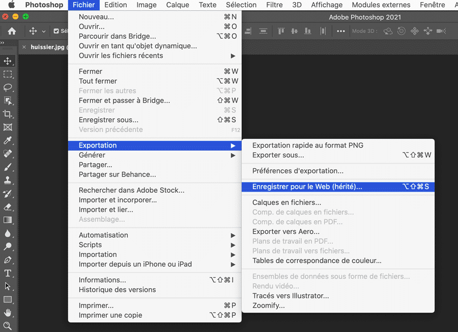 Optimiser des images pour le web grâce à Photoshop