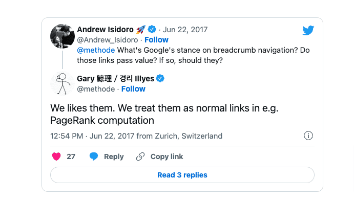 fil d'Ariane SEO ou breadcrumb