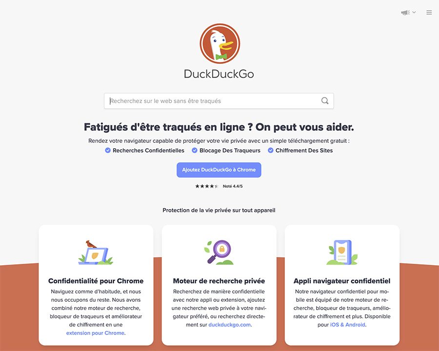 Duckduckgo : protection des données personnelles