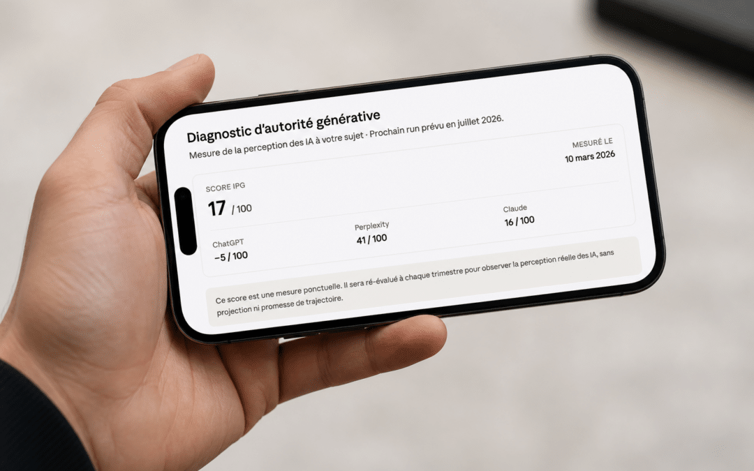Mesurer sa visibilité dans les LLM : la méthode de l&rsquo;IPG – Indice de Perception Générative